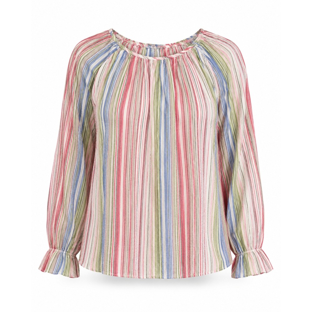 Tommy Bahama Blouse Boho Women XXS Linen Blend Grandmother Coastal Resort